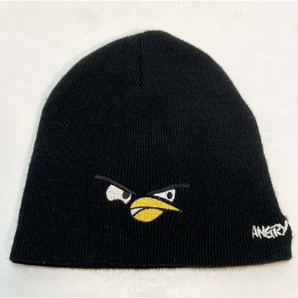 Angry Birds beanie hat cap 8" Intel App up black